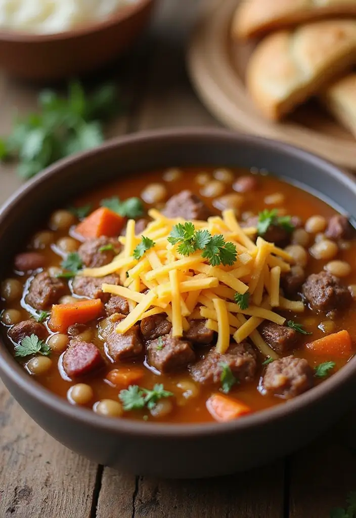 27 Healthy Crock Pot Meals You Can Set and Forget - 13. Beef and Bean Soup
