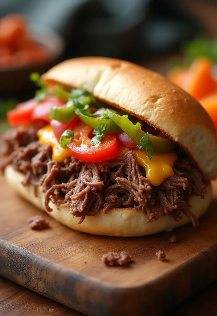 27 Healthy Crock Pot Meals You Can Set and Forget - 3. Italian Beef Sandwiches