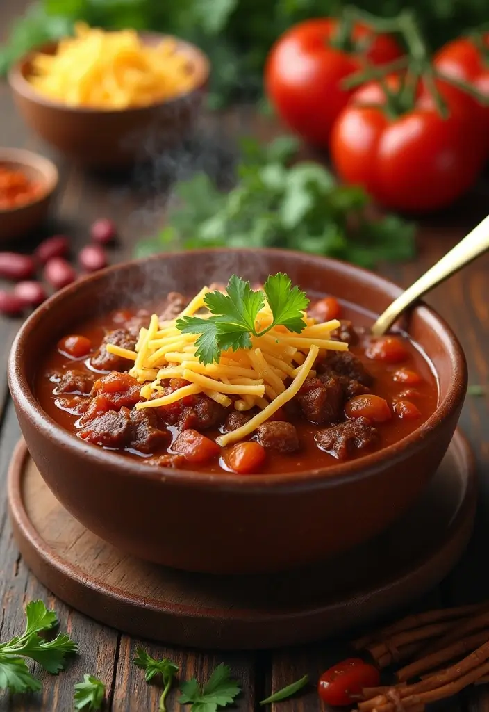 27 Healthy Crock Pot Meals You Can Set and Forget - 6. Spicy Beef Chili