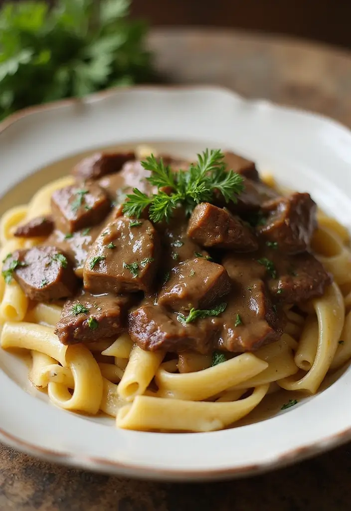 27 Healthy Dinner Recipes That Make Eating Well Simple - 11. One-Pot Beef Stroganoff