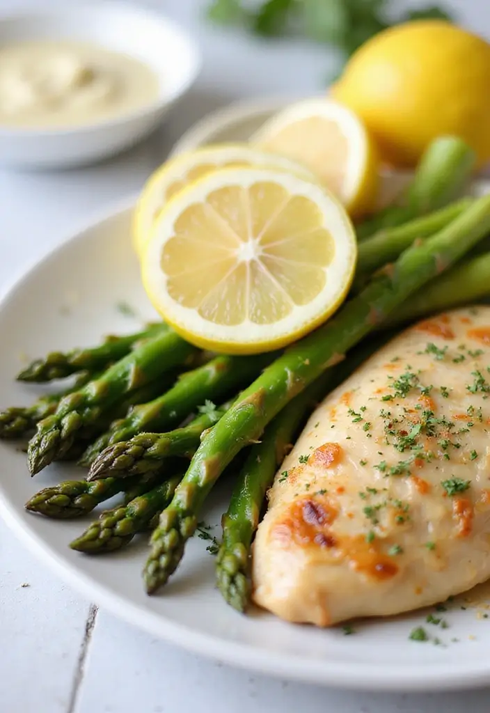 27 Healthy Dinner Recipes That Make Eating Well Simple - 2. One-Pot Lemon Garlic Chicken and Asparagus
