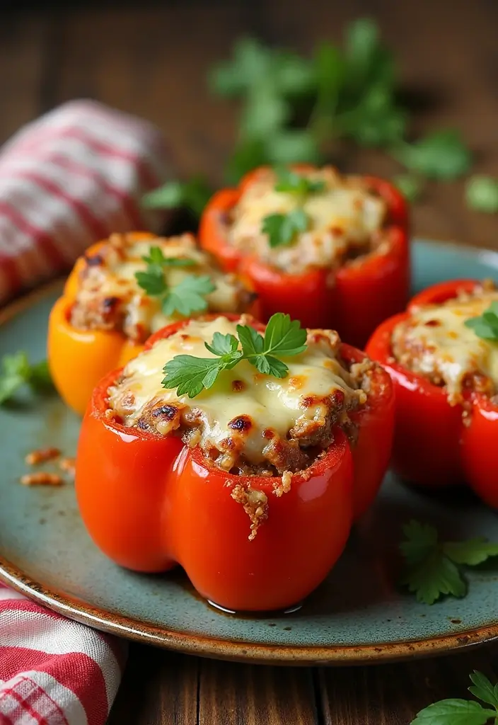 27 Healthy Dinner Recipes That Make Eating Well Simple - 20. One-Pot Stuffed Bell Peppers