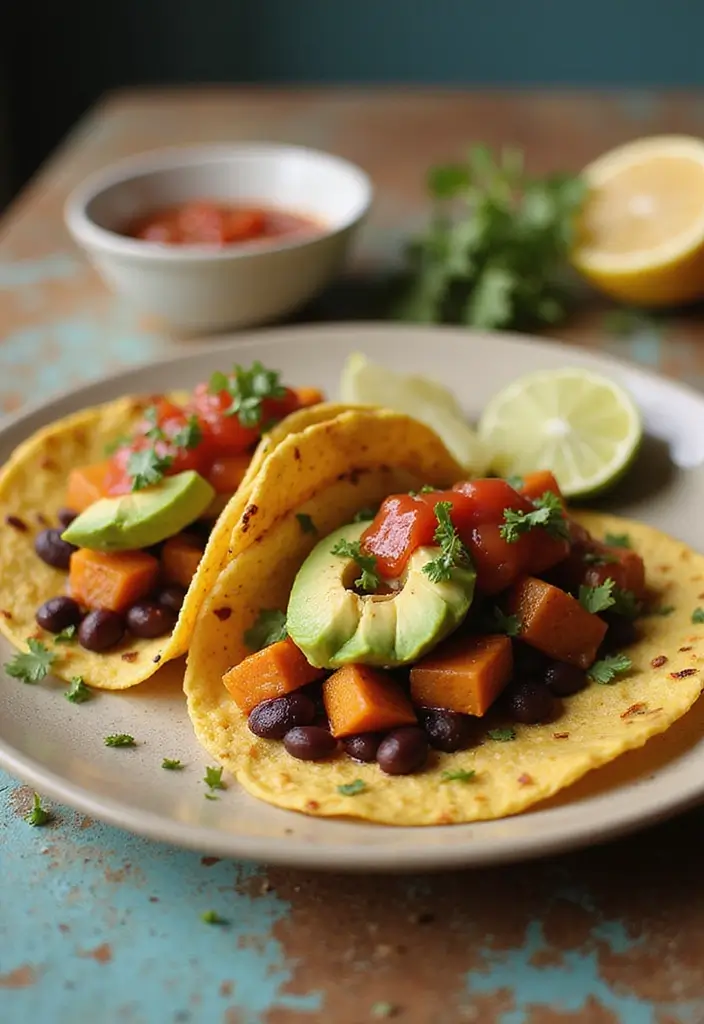 27 Healthy Dinner Recipes That Make Eating Well Simple - 23. One-Pot Sweet Potato and Black Bean Tacos