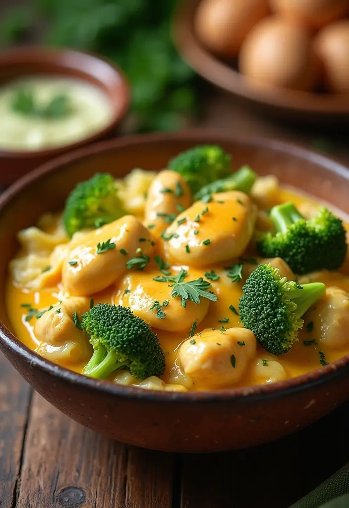 27 Healthy Dinner Recipes That Make Eating Well Simple - 26. One-Pot Cheesy Broccoli and Chicken