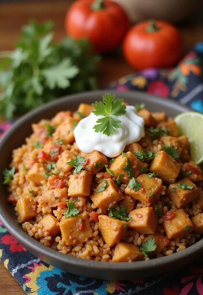 27 Healthy Dinner Recipes That Make Eating Well Simple - 5. One-Pot Chicken Fajita Rice Skillet