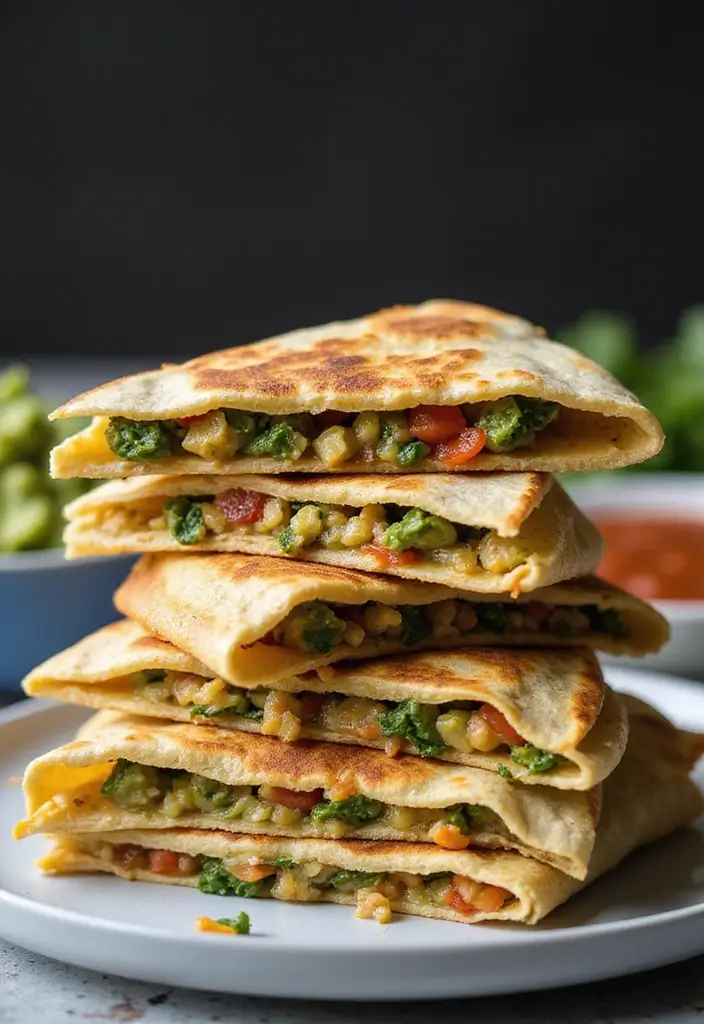 27 Healthy Dinner Recipes That Make Eating Well Simple - 8. Baked One-Pot Veggie-Packed Quesadillas
