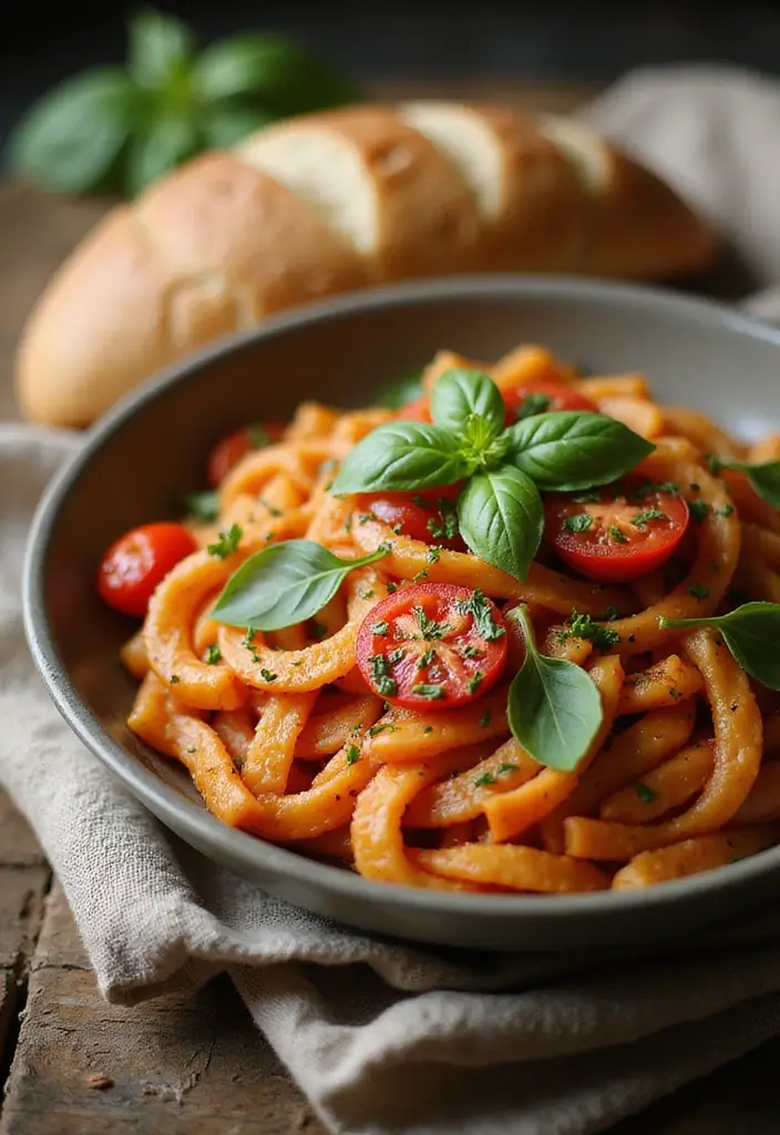 27 Healthy Dinner Recipes That Make Eating Well Simple - 9. One-Pot Tomato Basil Pasta
