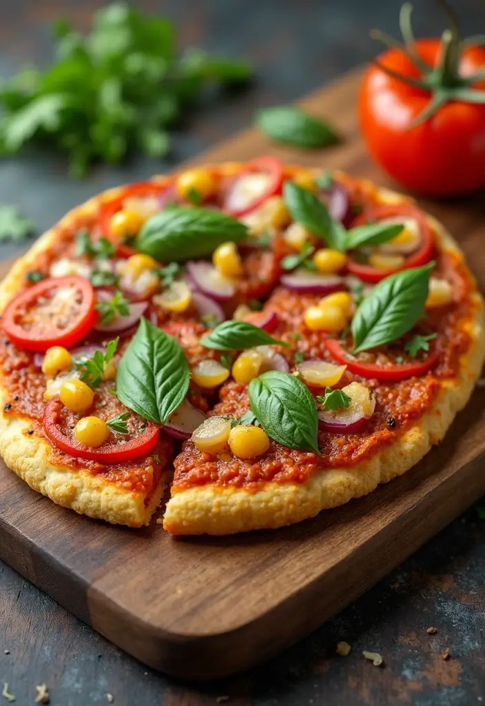 27 Healthy Easy Meals to Cook When You’re Too Tired - 19. Veggie Pizza on Cauliflower Crust