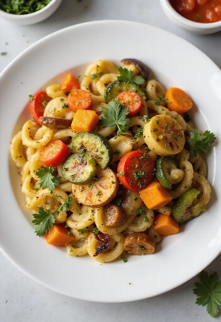 27 Healthy Easy Meals to Cook When You’re Too Tired - 23. Roasted Vegetable Pasta