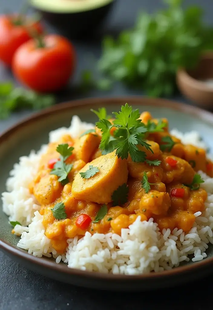 27 Healthy Family Meals Everyone Will Actually Eat - 11. Coconut Curry Chicken