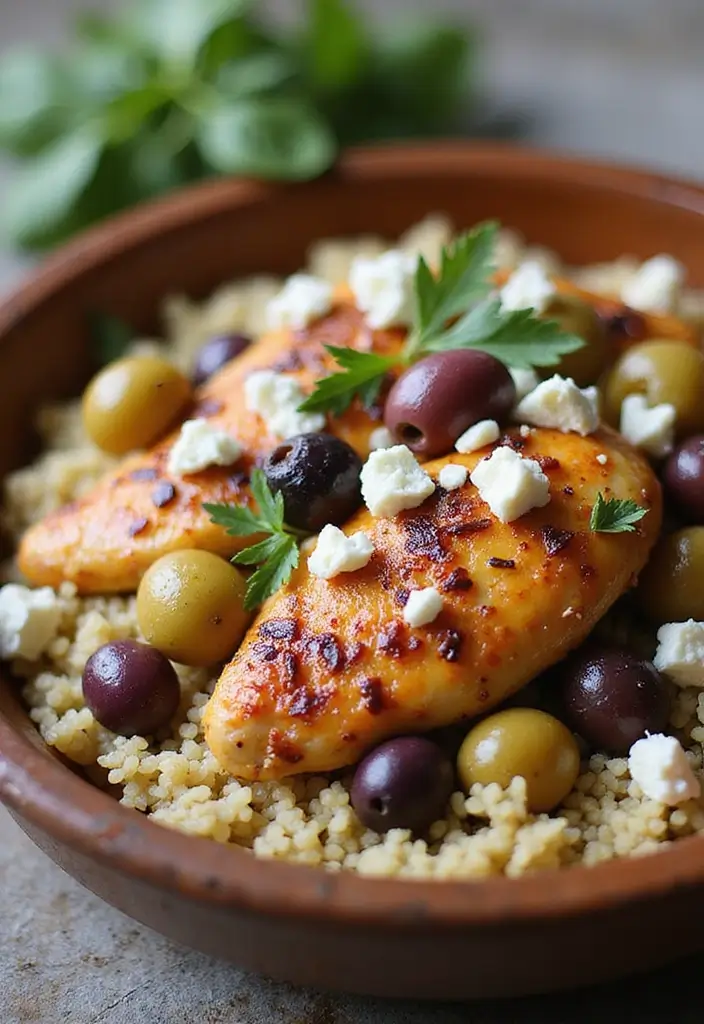 27 Healthy Family Meals Everyone Will Actually Eat - 7. Mediterranean Chicken with Olives and Feta