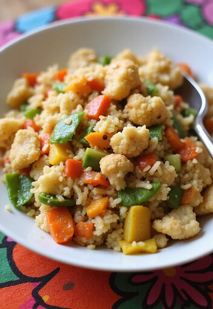 27 Healthy Meal Prep Ideas for a Week of Nutritious Eating - 10. Cauliflower Fried Rice