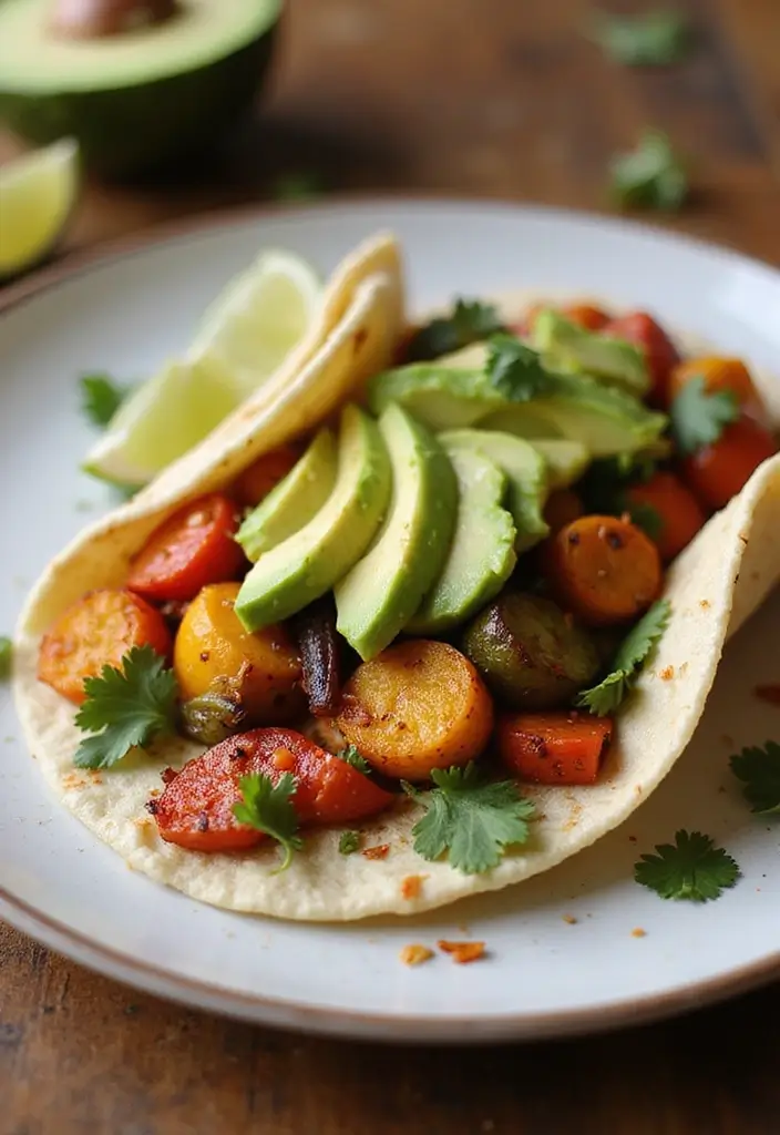27 Healthy Meal Prep Ideas for a Week of Nutritious Eating - 12. Spicy Veggie Tacos