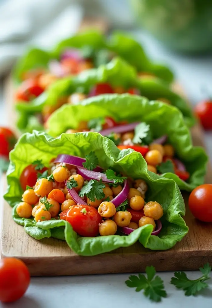 27 Healthy Meal Prep Ideas for a Week of Nutritious Eating - 2. Chickpea Salad Wraps