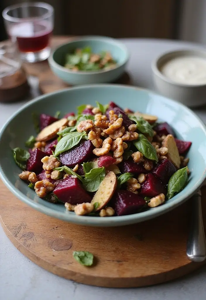 27 Healthy Meal Prep Ideas for a Week of Nutritious Eating - 24. Roasted Beet & Walnut Salad