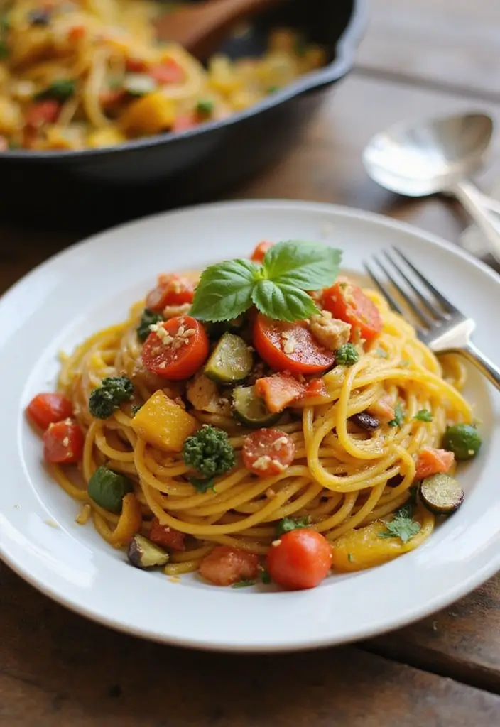 27 Healthy Meal Prep Ideas for a Week of Nutritious Eating - 25. Spaghetti Squash Primavera