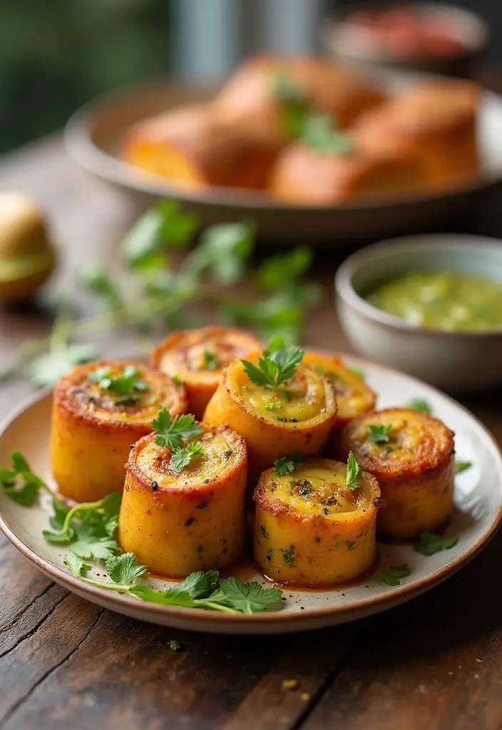 27 Healthy Meals with Potatoes That Don’t Feel Heavy - 12. Spicy Potato and Avocado Roll-Ups