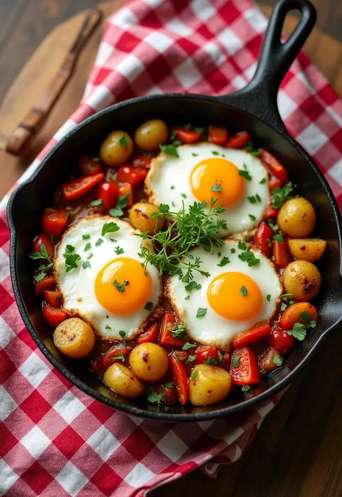 27 Healthy Meals with Potatoes That Don’t Feel Heavy - 15. Potato and Egg Breakfast Skillet