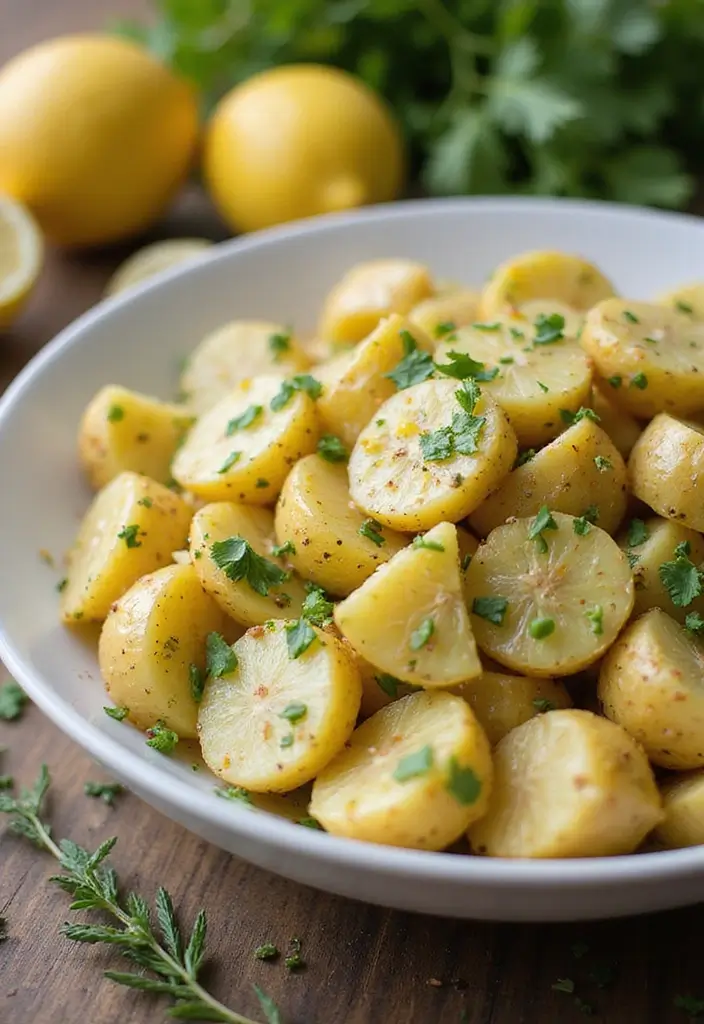27 Healthy Meals with Potatoes That Don’t Feel Heavy - 16. Herbed Potato Salad with Lemon Vinaigrette