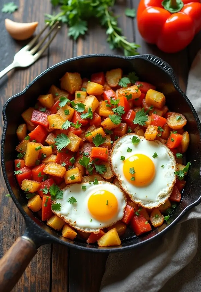 27 Healthy Meals with Potatoes That Don’t Feel Heavy - 25. Potato and Bell Pepper Hash