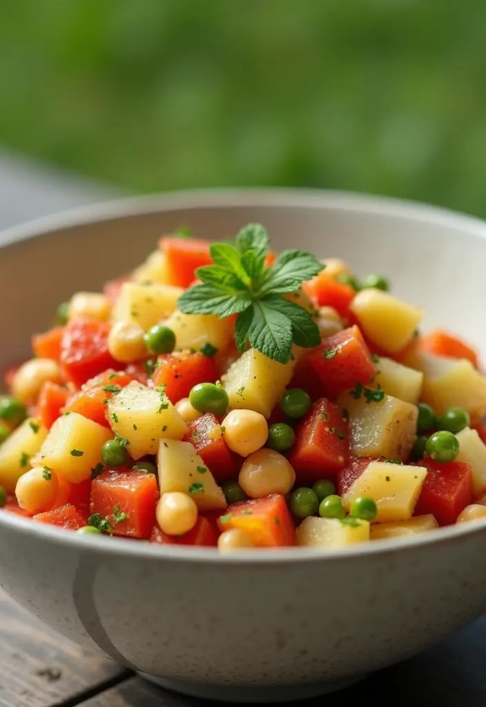 27 Healthy Meals with Potatoes That Don’t Feel Heavy - 5. Potato and Chickpea Salad