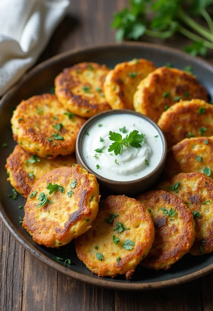 27 Healthy Meals with Potatoes That Don’t Feel Heavy - 7. Potato Zucchini Fritters