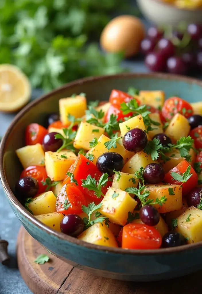 27 Healthy Meals with Potatoes That Don’t Feel Heavy - 9. Greek Potato Salad
