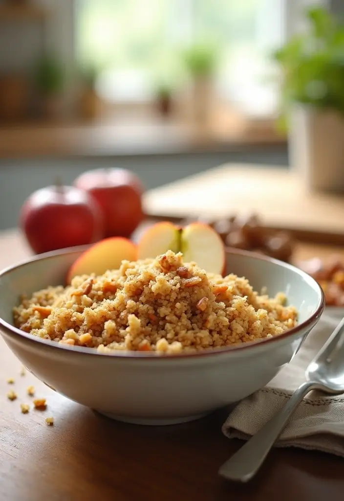 28 Healthy Breakfast Meals to Start Your Morning Right - 13. Apple Cinnamon Overnight Quinoa