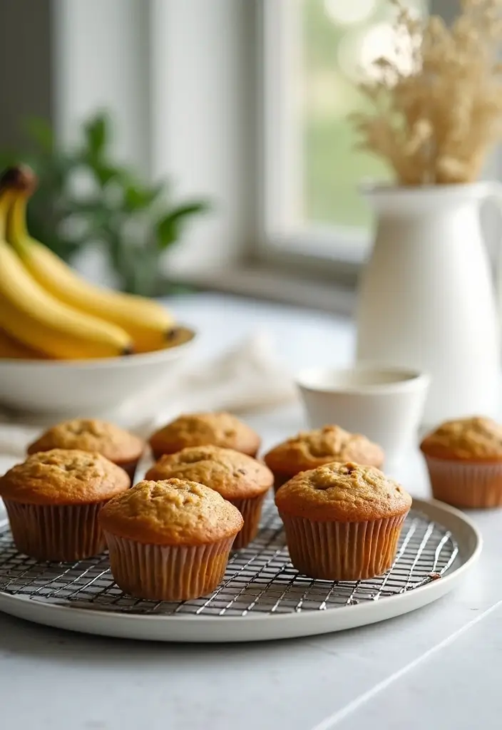 28 Healthy Breakfast Meals to Start Your Morning Right - 15. Whole Wheat Banana Muffins