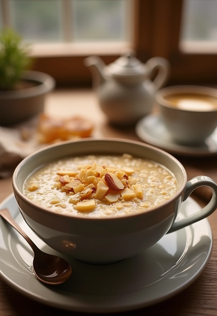 28 Healthy Breakfast Meals to Start Your Morning Right - 28. Oatmeal with Almonds and Honey