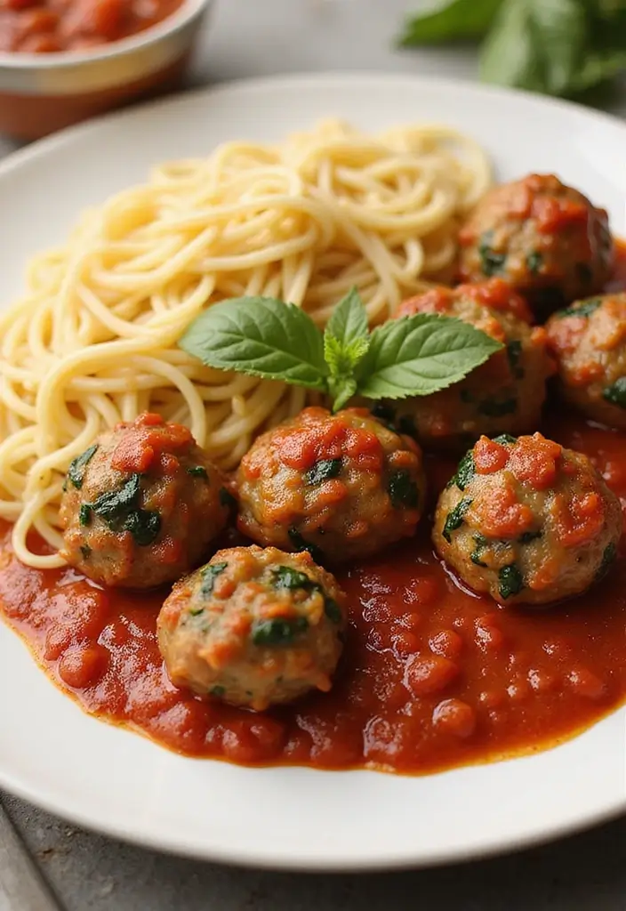28 Healthy Family-Friendly Meals Kids Will Love Too - 12. Turkey and Spinach Meatballs