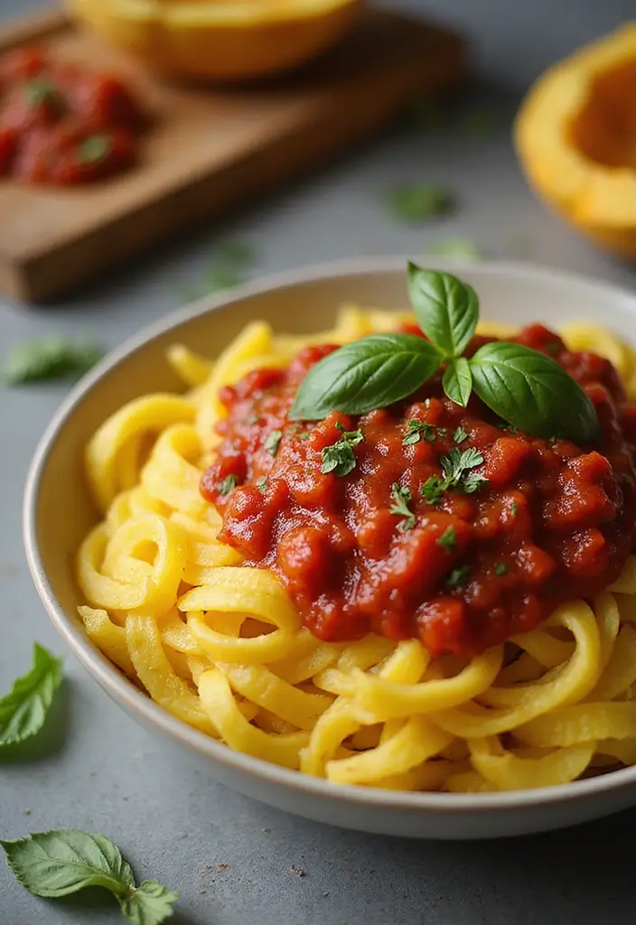 28 Healthy Family-Friendly Meals Kids Will Love Too - 18. Spaghetti Squash with Marinara