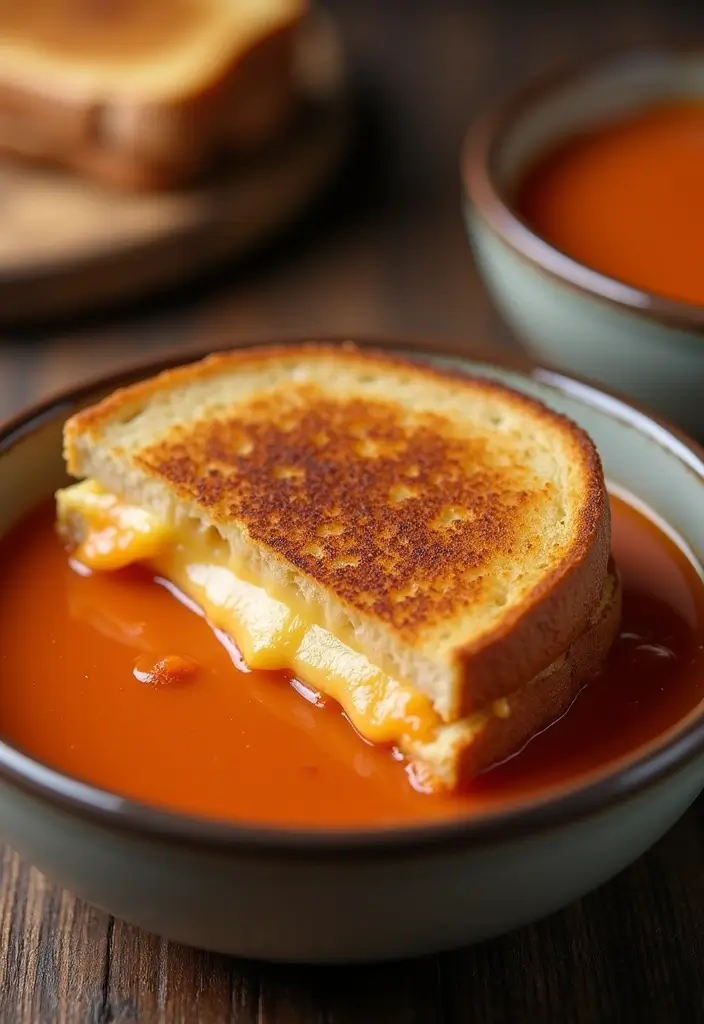 28 Healthy Family-Friendly Meals Kids Will Love Too - 27. Grilled Cheese with Tomato Soup