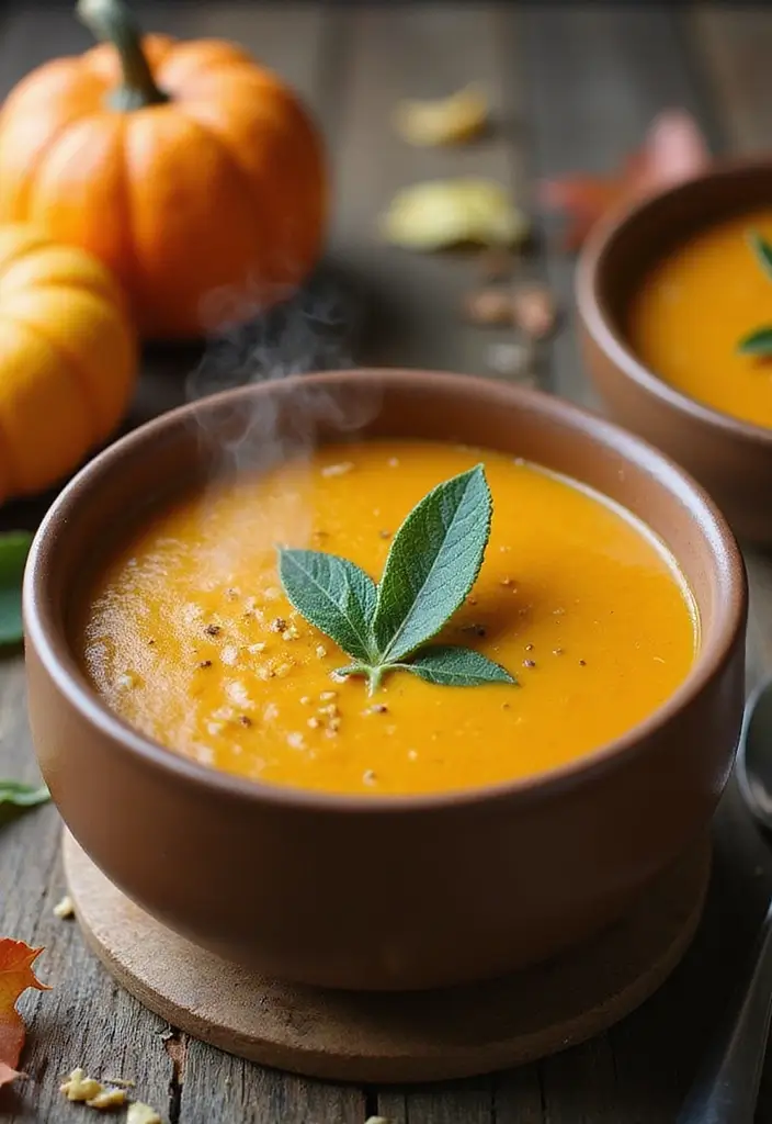 28 Healthy Low Carb Meals That Actually Satisfy - 1. Pumpkin Sage Soup