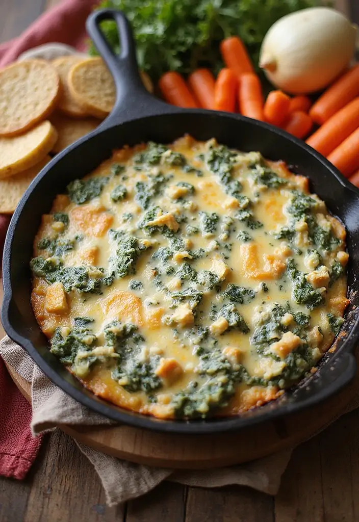 28 Healthy Low Carb Meals That Actually Satisfy - 13. Creamy Spinach and Artichoke Dip