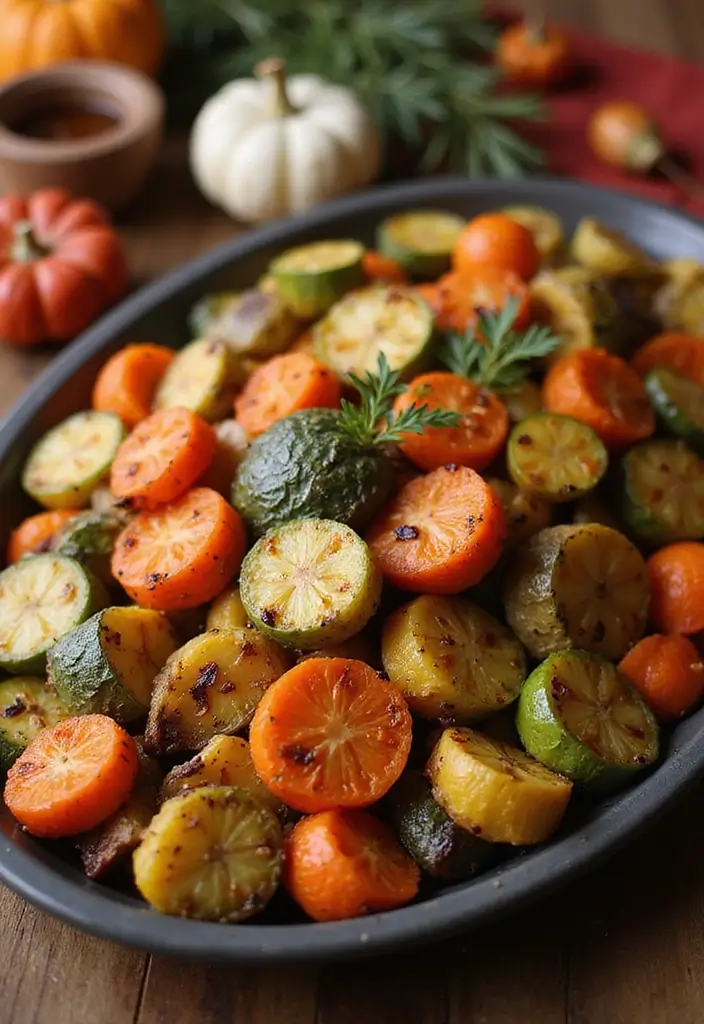 28 Healthy Low Carb Meals That Actually Satisfy - 20. Roasted Vegetable Medley