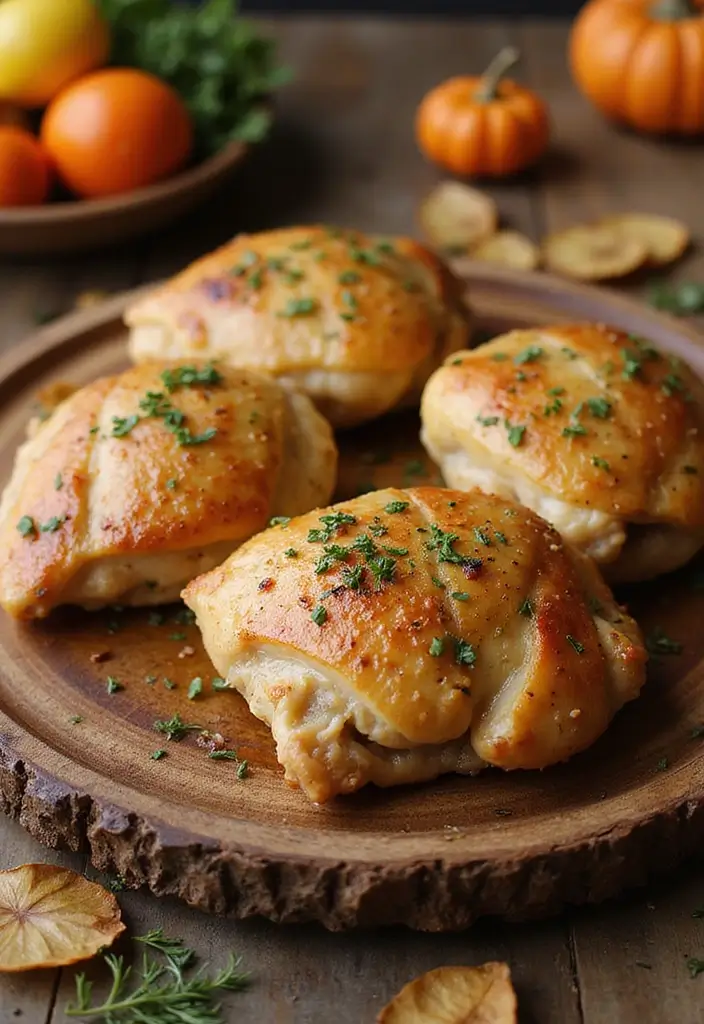 28 Healthy Low Carb Meals That Actually Satisfy - 4. Baked Chicken Thighs with Herbs