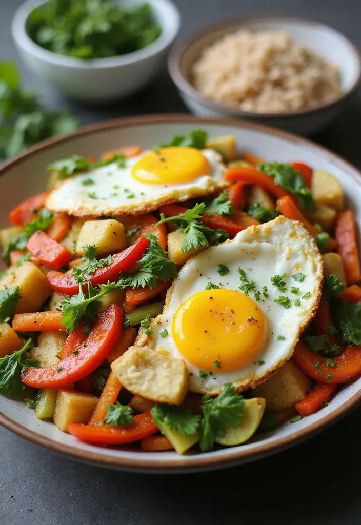 28 Healthy Meals Ideas That Make Clean Eating Fun Again - 21. Egg and Veggie Stir-Fry