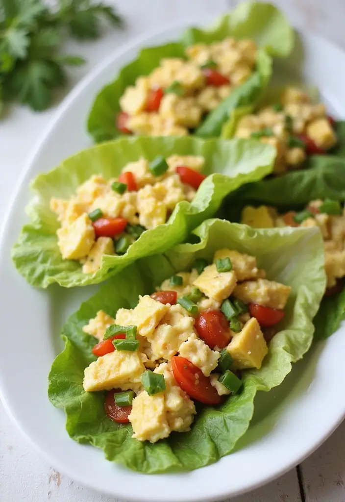 28 Healthy Meals Ideas That Make Clean Eating Fun Again - 28. Egg Salad Lettuce Wraps