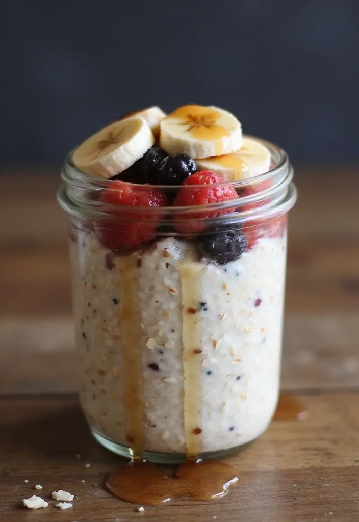 28 Low Cost Healthy Meals That Taste Anything But Cheap - 15. Overnight Oats with Fruits