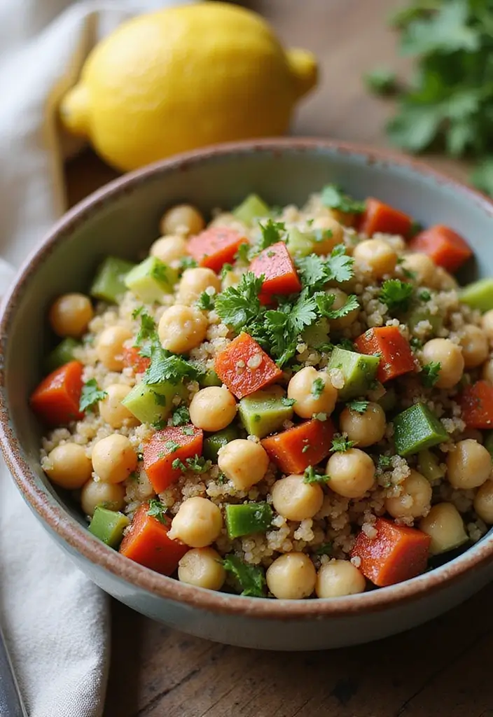 28 Low Cost Healthy Meals That Taste Anything But Cheap - 2. Chickpea & Quinoa Salad