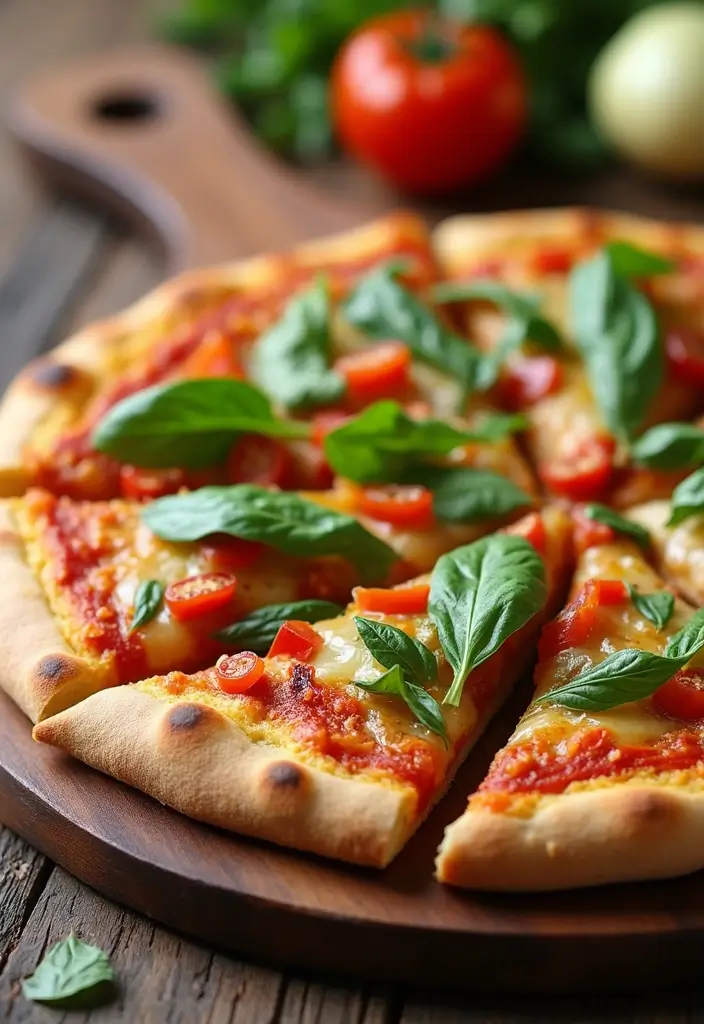 28 Low Cost Healthy Meals That Taste Anything But Cheap - 21. Simple Veggie Pizza