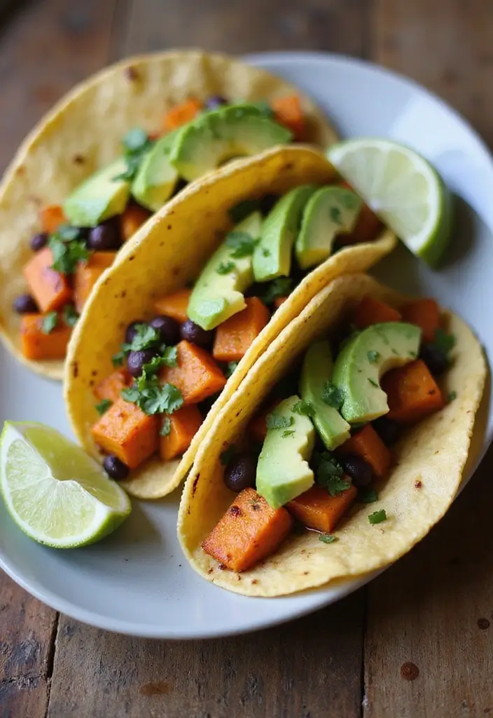 28 Low Cost Healthy Meals That Taste Anything But Cheap - 3. Sweet Potato & Black Bean Tacos