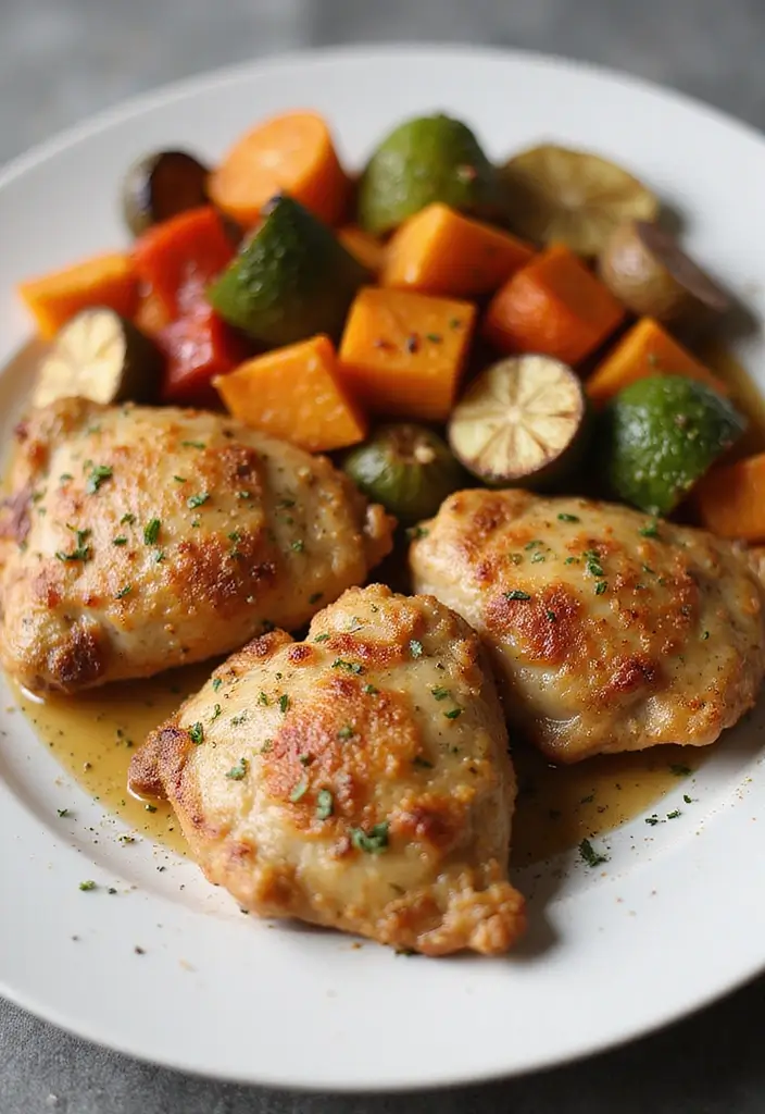 28 Low Cost Healthy Meals That Taste Anything But Cheap - 8. Oven-Baked Herb Chicken Thighs