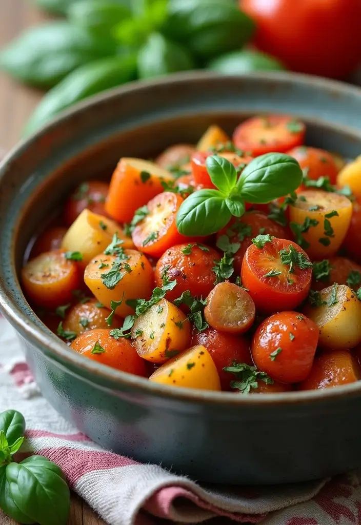 30 Easy Crock Pot Healthy Meals for Lazy Weeknights - 12. Slow Cooker Ratatouille with Potatoes