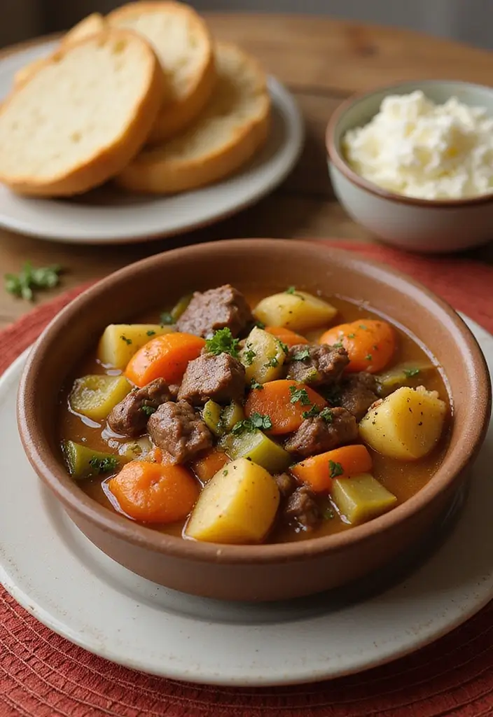 30 Easy Crock Pot Healthy Meals for Lazy Weeknights - 17. Potato and Beef Stew