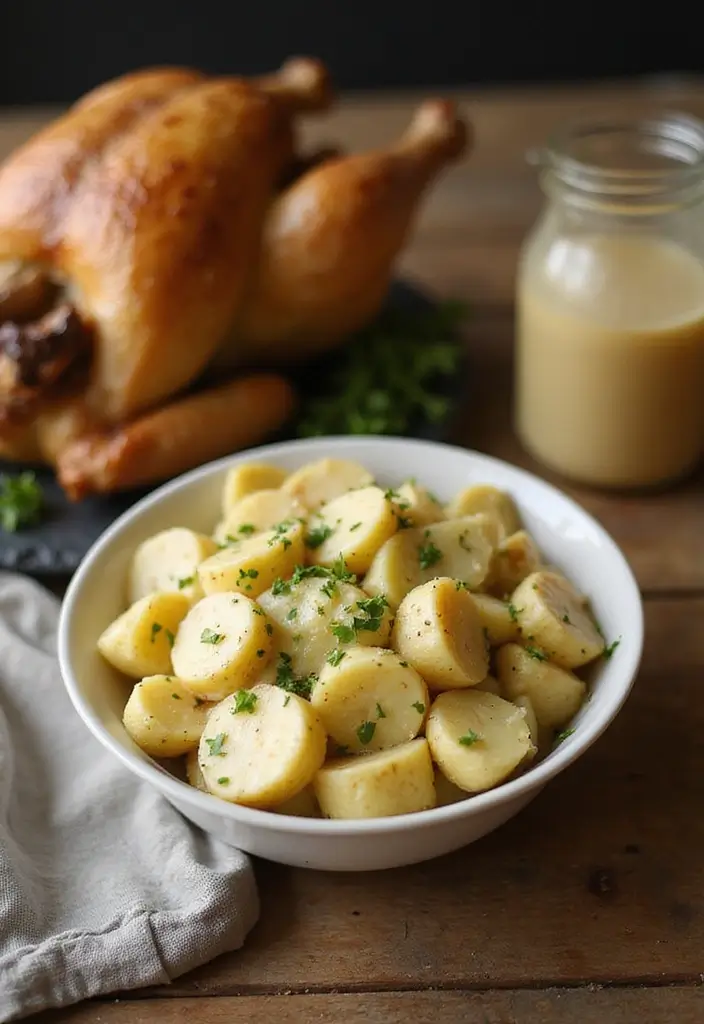 30 Easy Crock Pot Healthy Meals for Lazy Weeknights - 18. Creamy Garlic Potatoes
