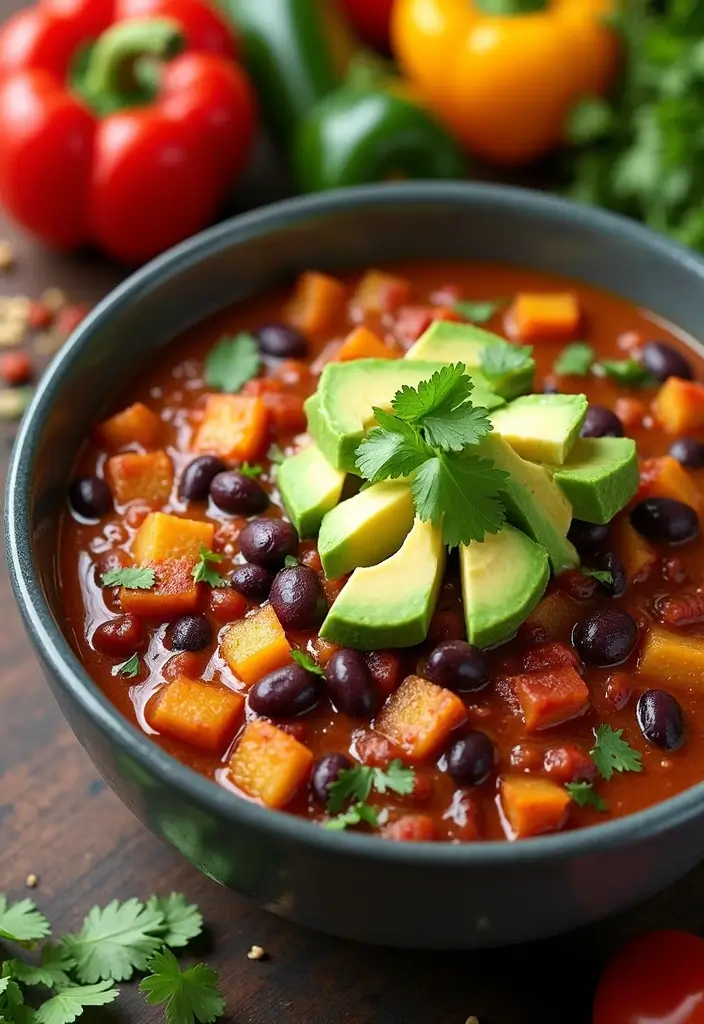 30 Easy Crock Pot Healthy Meals for Lazy Weeknights - 3. Spicy Potato and Black Bean Chili