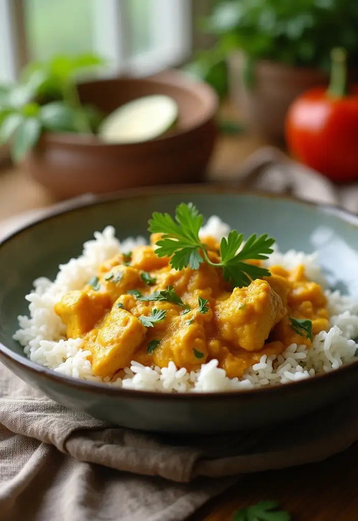 30 Healthy Crockpot Meals with Chicken You’ll Crave All Week - 13. Coconut Curry Chicken