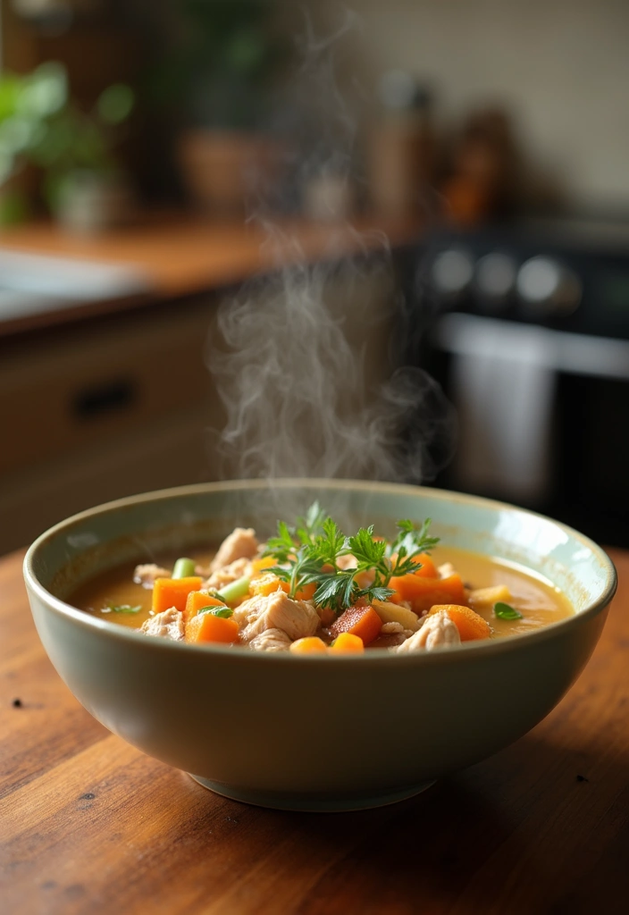 30 Healthy Crockpot Meals with Chicken You’ll Crave All Week - 18. Chicken and Vegetable Soup